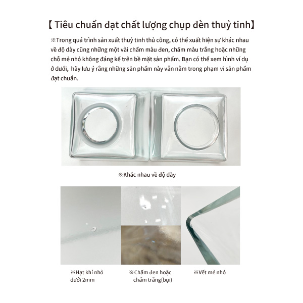 BỘ ĐÈN THỦY TINH MINI ROUND E14 TRONG SUỐT
